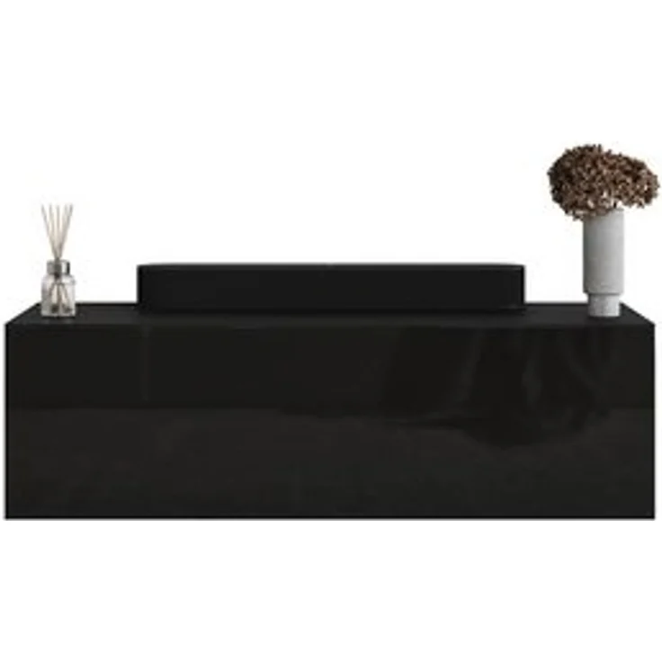 Planetmöbel Garderoben-Set Hängeschrank WEST 100 cm schwarz, (Garderobenschrank, Wandgarderobe hängend oder stehend), in verschiedenen Farben – Bild 6