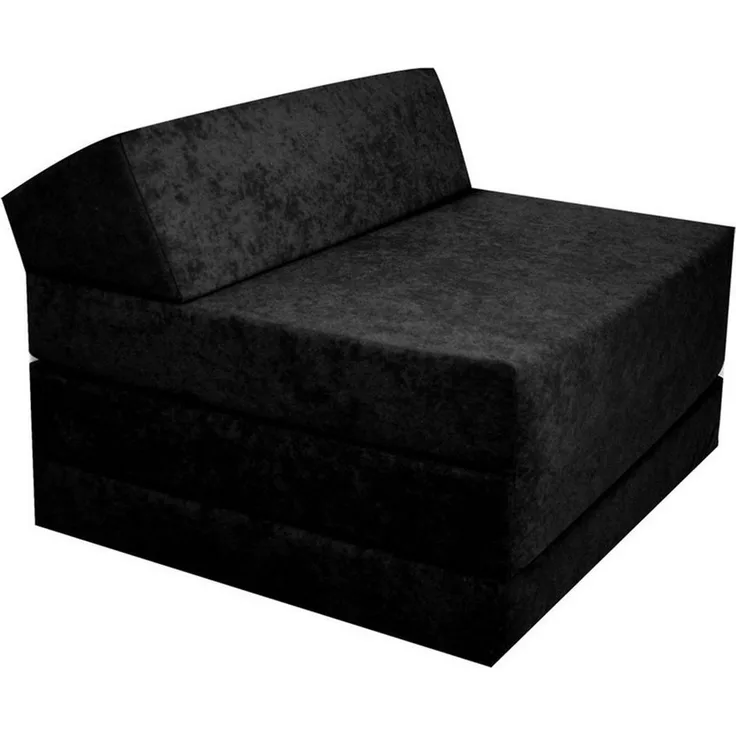 Klappmatratze Gästematratze Große 200 x 70 x 10 cm (Black)