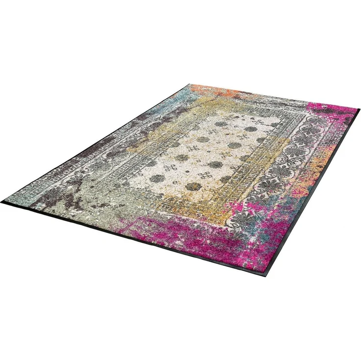 wash+dry by Kleen-Tex Teppich Taza, rechteckig, Höhe: 7 mm, rutschhemmend, waschbar, Wohnzimmer – Bild 5