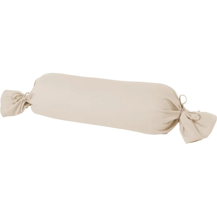 Mako Kissenbezug Feinjersey für Nackenrolle 15 x 40 cm düne – Bild 2