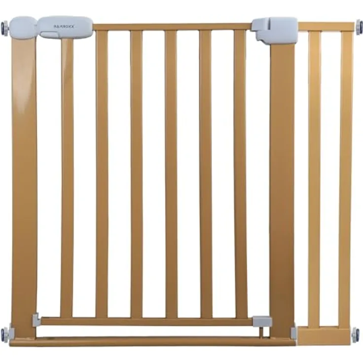 Absperrgitter Treppenschutzgitter beige für 89-99cm Durchgang 77cm Hoch