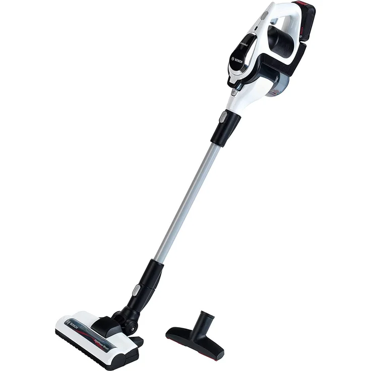 Theo Klein 6812 'Bosch Staubsauger Unlimited', ab 3 Jahren, batteriebetrieben, mit Saug- und Soundfunktion, dreh- und entfernbarer Bodendüse mit Laufwalze, 16 cm x 16 cm x 80 cm – Bild 1