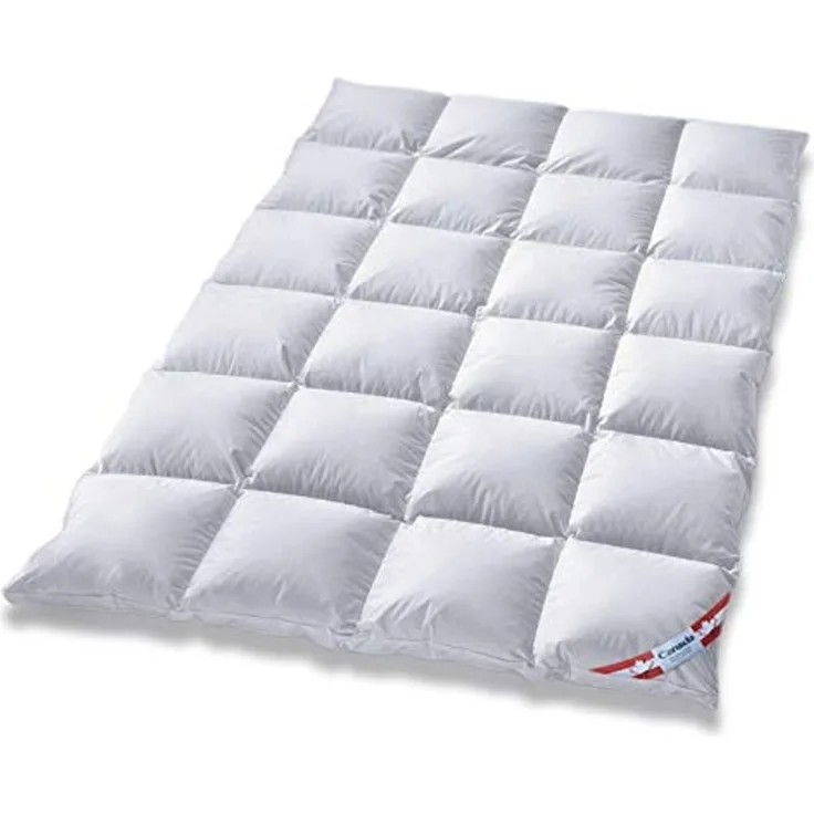 Canada Aussensteg Kassettendecke Winterdecke 100% Daune 200x220 cm weicher Bezug