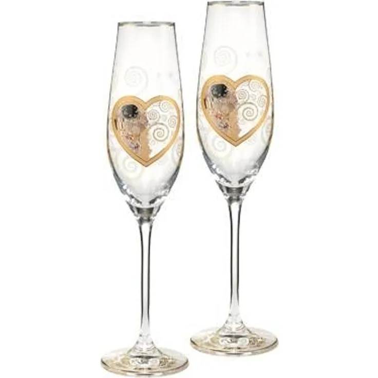 Goebel Artis Orbis Gustav Klimt Heart Kiss - Sektgläser 66926271