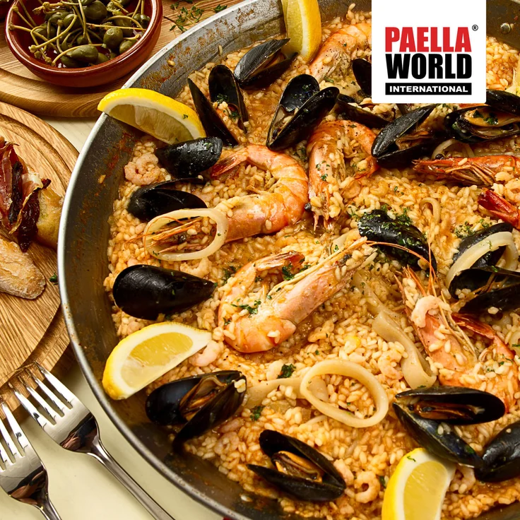 Paella-Pfanne aus Edelstahl Ø 70 cm – Bild 2