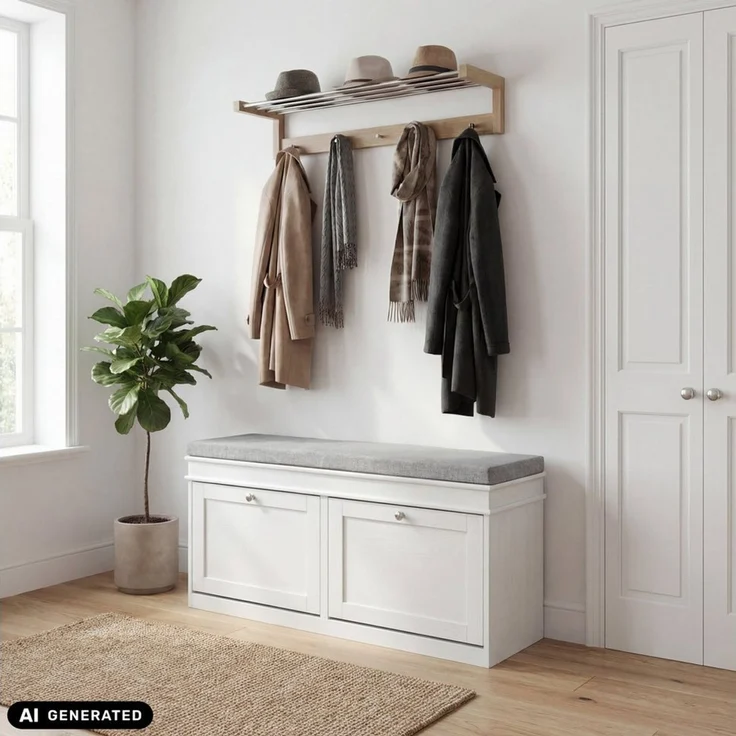 hjh LIVING Schuhschrank Estha 11 Kommode H/B/T: 52.0 x 104.0 x 24.0 cm Estha 11 – Bild 3
