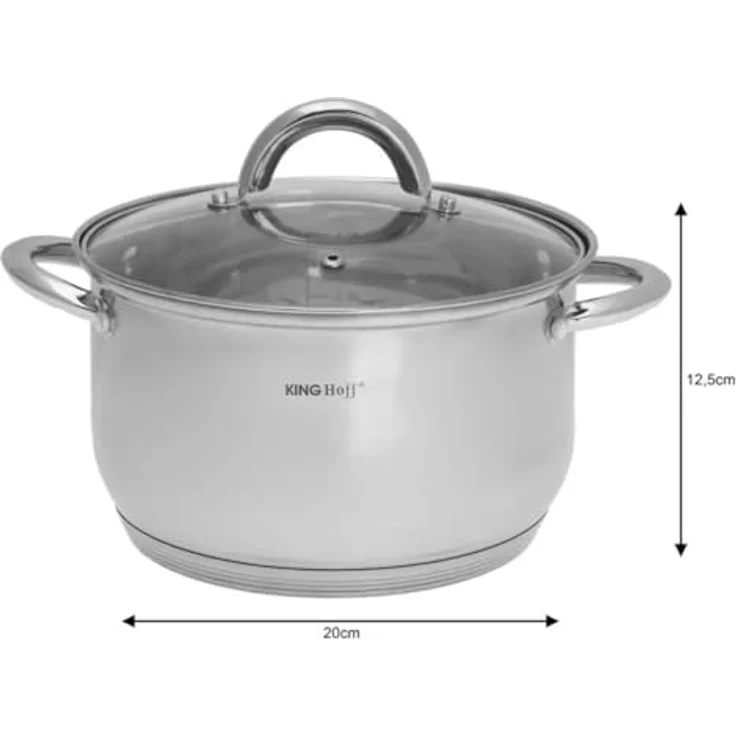Kinghoff Kochen Kinghoff Töpfe Silver 6 Stück KH4447 – Bild 7