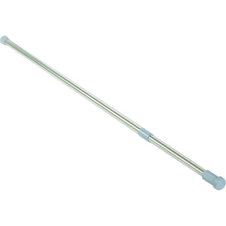 Euroshowers GmbH Duschvorhangstange Teleskop 71–115 cm Ø25 mm, Ø 25 mm, 1-läufig, 1, Klemmmechanismus, ohne Bohren, Klemmmontage, Edelstahl, ohne Bohren, rostfrei, ausziehbar, extra stabil, rutschfest – Bild 2