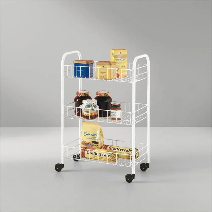 METALTEX 340633014 SIENA Allzweckwagen mit 3 Etagen / Rollregal, Höhe 63 cm – Bild 5