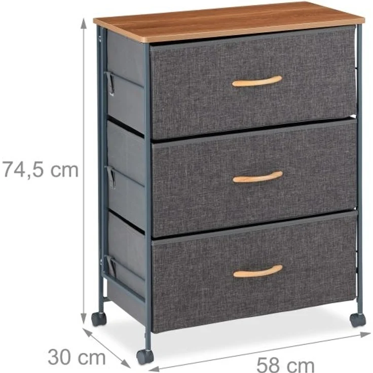 Schubladenschrank mit Rollen – Bild 4