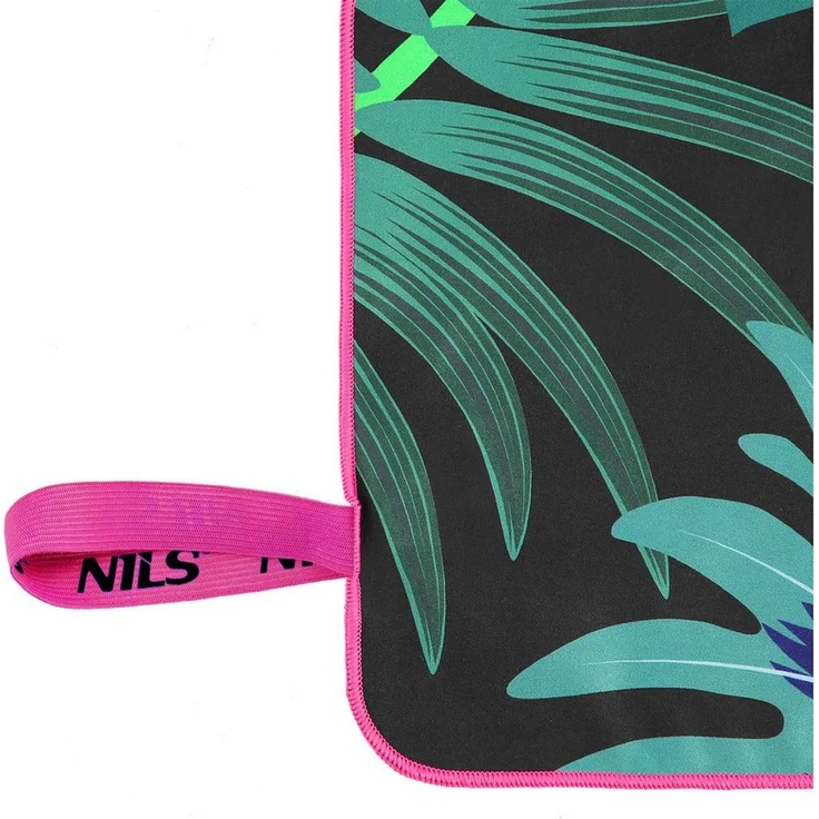 NILS Mikrofaserhandtuch Blätter 160 × 80 cm für Strand Schwimmbad Sport – Bild 3