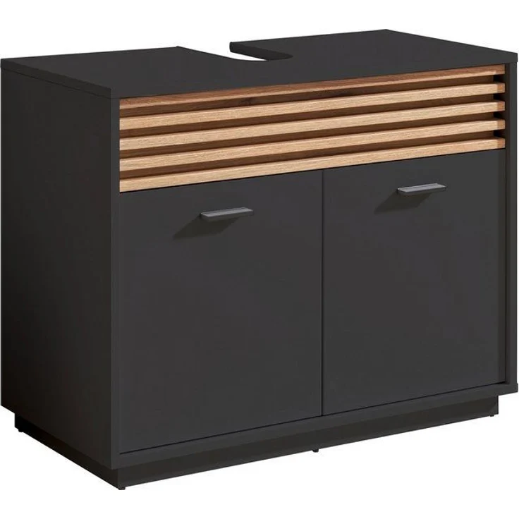 BASIC by Balculina Waschbeckenunterschrank Liguria B/H/T 80 x 64 x 40 cm (1-St) Breite 80cm, Unterflurauszug, FSC-Mix 70% – Bild 4