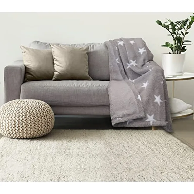 Wohndecke Lanudo® Premium Sherpa Kuscheldecke Wohndecke XL Sofadecke 150 x 200, Lanudo
