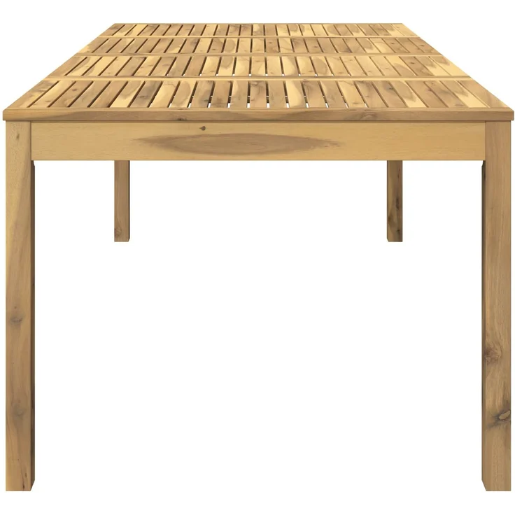vidaXL Gartentisch LAREN Weiß gewaschen 196 x 100,5 x 75 cm 901717 – Bild 4