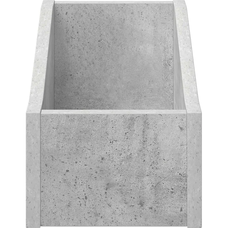 vidaXL LP Plattenbox Betongrau 18 x 32 x 18 cm Holzwerkstoff 8012800 – Bild 4