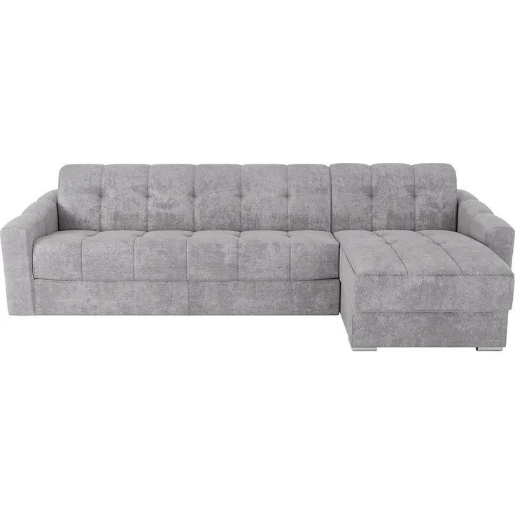 Vente-unique - DARIELO Sofa Stoff Grau - B 223 cm152 cm x H 93 cm x L 295 cm – Bild 4