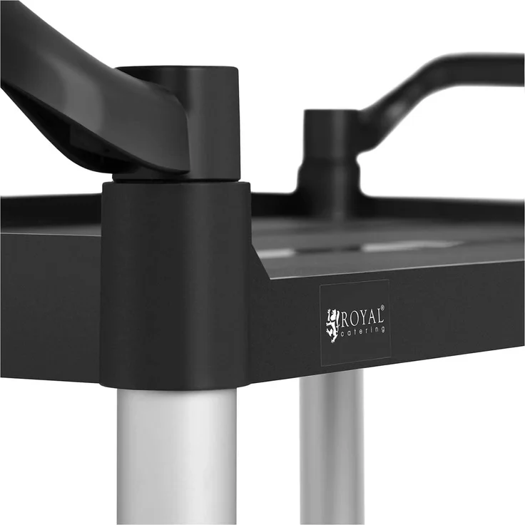 Royal Catering Servierwagen 3 Borde Teewagen Küchenwagen Gastro 4 Räder bis 90 kg Abräumwagen – Bild 3