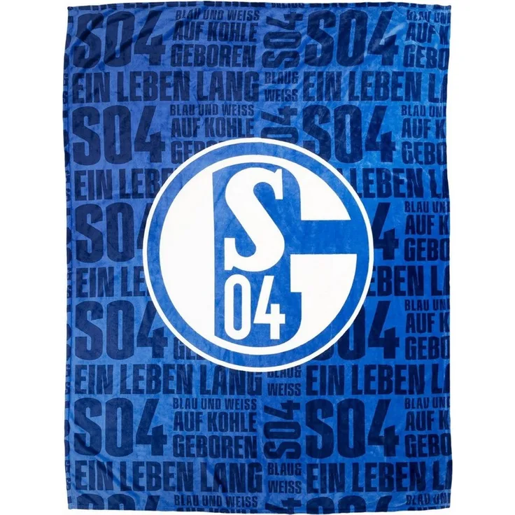 FC Schalke 04 Kunstfaserbettdecke Decke Flanellfleece S04