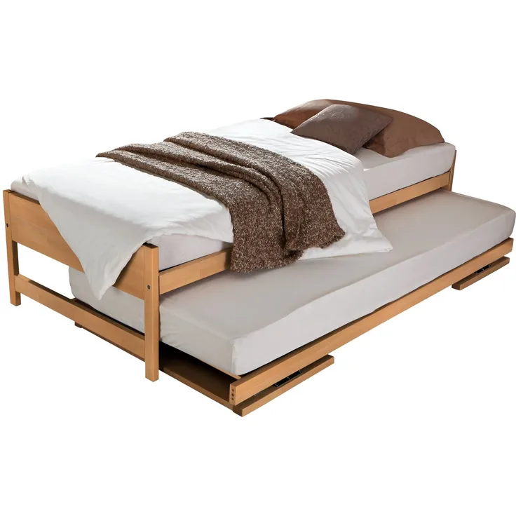 Hasena Gästebett Lido Unterbett Buche natur Lattenrost Star U – Function-Kids