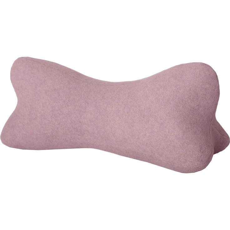Original Dr. Berger Velours-Fleece Leseknochen Altrosa 40 x 18 cm – Bild 1