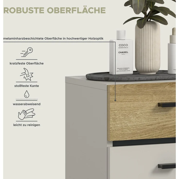 Aqua Standschrank in Kaschmir Melamin – Bild 9