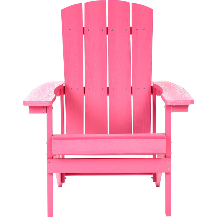 ADIRONDACK Gartenstuhl Rosa, wetterfestes Kunstholz, Retro-Design, 88x75x88 cm – Bild 4