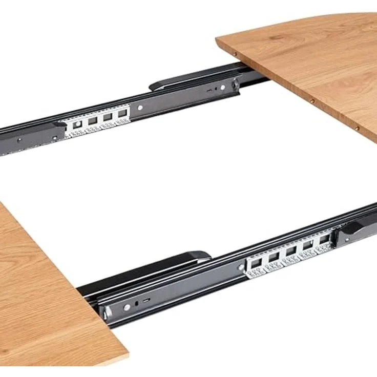 Ausziehbarer Esstisch CLAVET Hellbraun 120 160 cm 80 cm – Bild 7