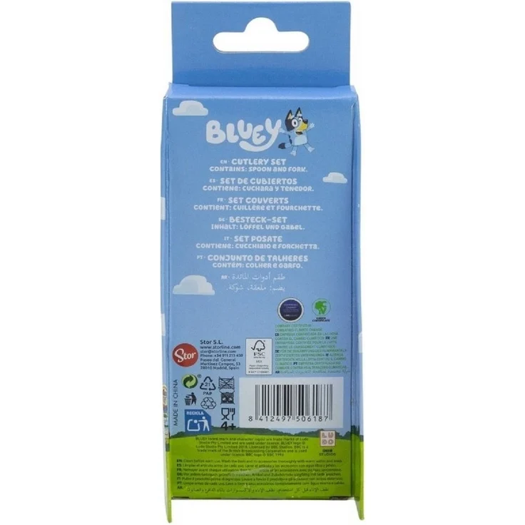 Bluey Kinderbesteck Set 2-teilig – Löffel & Gabel mit Motivgriffen – Bild 3