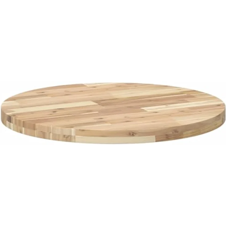 vidaXL Tischplatte Rund Ø70x4 cm Massivholz Akazie 4008691 – Bild 7