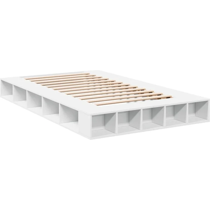 vidaXL Bettgestell Weiß 120x200 cm Holzwerkstoff 3280482 – Bild 3