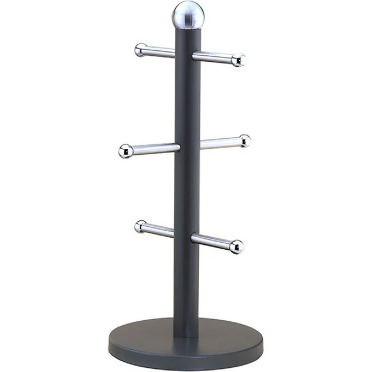 Stilvoller Tassenbaum: Organisieren Sie Ihre Tassen mit Eleganz und Bequemlichkeit Grau – Bild 1