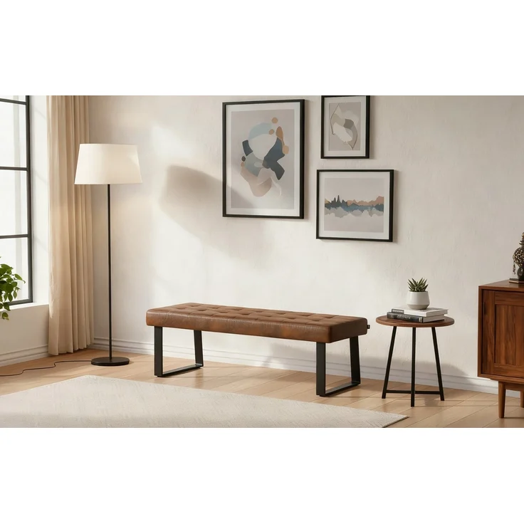 B&D home Essbank SIGFRID (1-St), gepolstert, Metallgestell, mit/ohne Rückenlehne, in 100/120/140/160cm – Bild 1