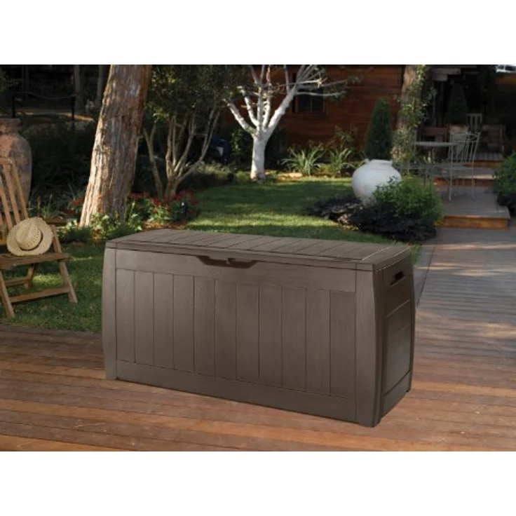 Keter Gartenbox Hollywood, Aufbewahrungsbox mit 270l Fassungsvermögen, wetterfest und UV-beständig – Bild 6