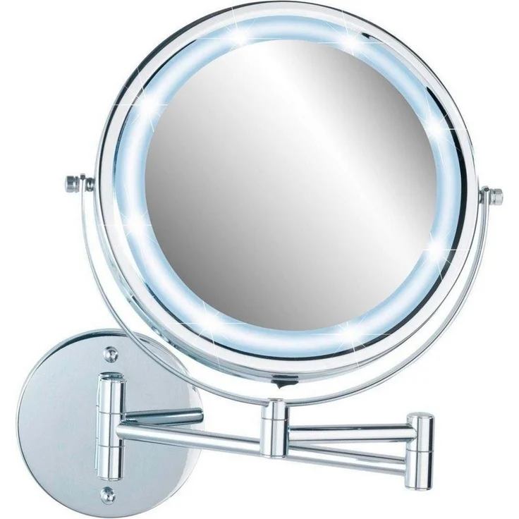 WENKO LUMI LED Kosmetikspiegel, 5-fach Vergrößerung, Befestigen ohne bohren, Power-Loc® – Bild 3