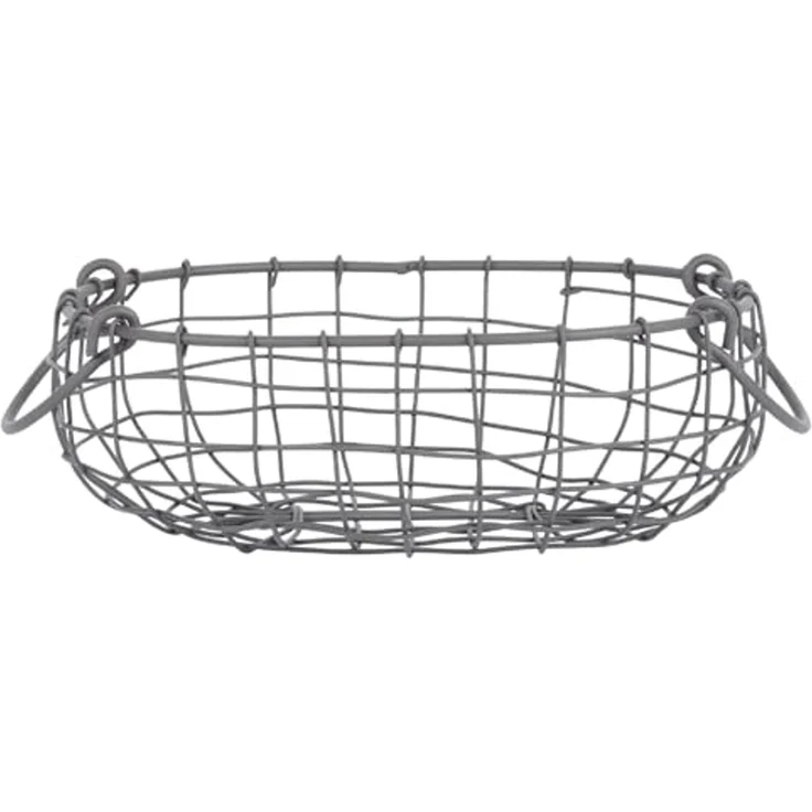 Ovales Drahtkorb Set 3 teilig Metallkorb Aufbewahrung Küche Garten L+M+S – Bild 7