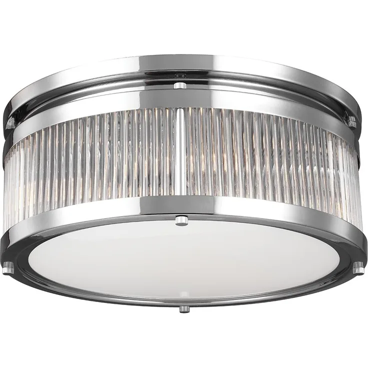 Elstead Lighting Paulson 4-Light Deckenleuchte Chrom 38cm IP44 3000K G9
