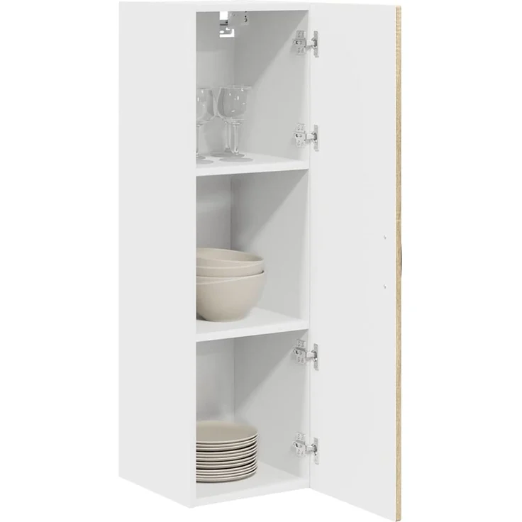 vidaXL Wandschrank PORTO Sonoma-Eiche 30 x 31 x 100 cm Holzwerkstoff 885457 – Bild 3