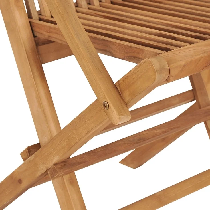 vidaXL Klappbare Gartenstühle 8 Stk. Massivholz Teak 3096595 – Bild 7