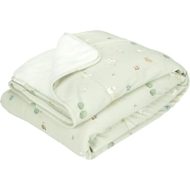 Little Dutch Little Farm Babydecke - Teddy Grün – Bild 1