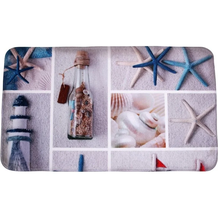 Sanilo Badematte Meeresbrise, rutschhemmend, waschbar, schnelltrocknend, Polyester, rechteckig, sehr weich, hochwertig & modern, 50 x 80 cm oder 70 x 110 cm – Bild 5