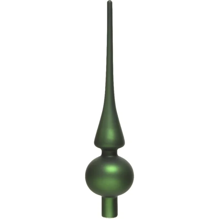 Kaemingk Christbaumspitze, Christbaumspitze Glas 26cm piniengrün matt – Bild 1