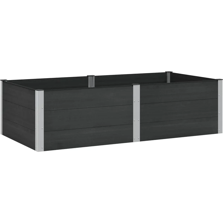 vidaXL Hochbeet Schwarz 200 x 100 x 54 cm 42038986 – Bild 2