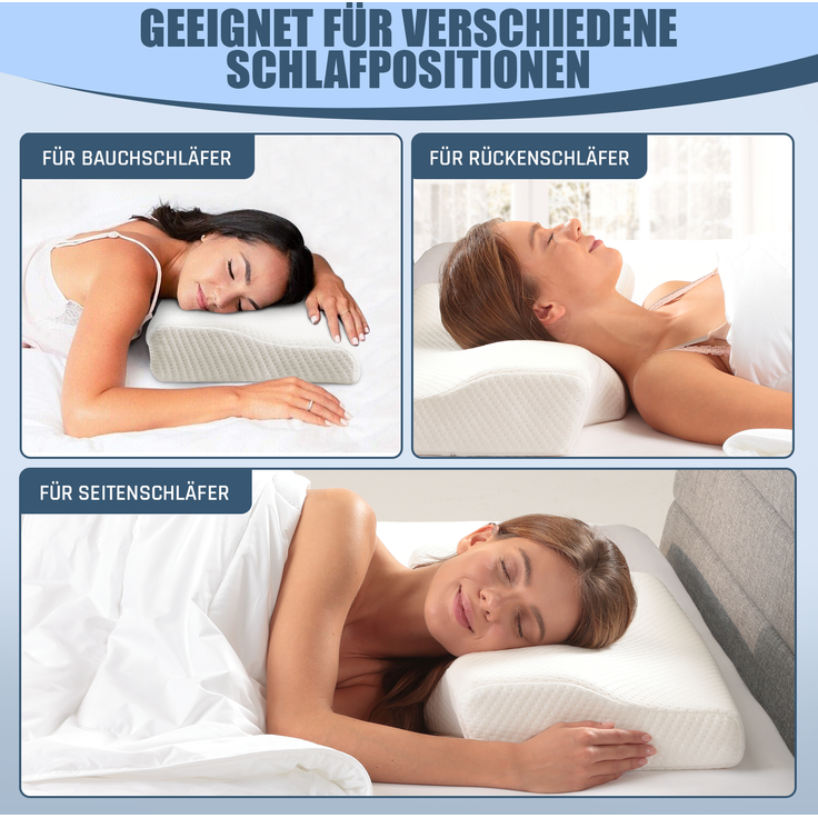 Bestschlaf Nackenkissen für Sofa & Bett, 35x60cm, für Hausstauballergiker geeignet – Bild 4