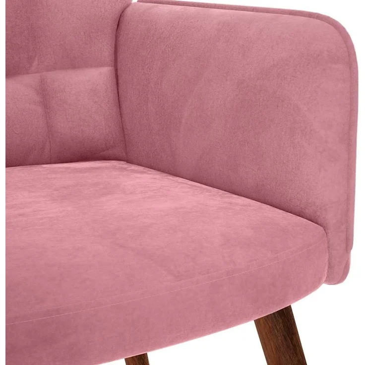 vidaXL Schaukelstuhl Rosa Samt 4016836 – Bild 6