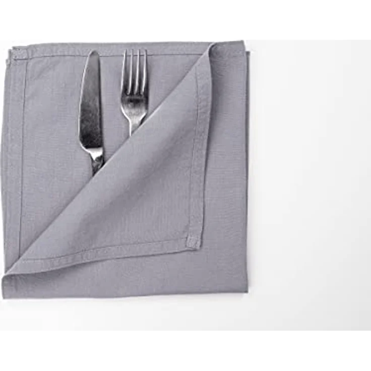 jilda-tex Stoffserviette Serviette 6er Set - Renforce - 100% Bio-Baumwolle, 42x42 cm Bio Baumwolle unifarben Renforce 6er Set – Bild 4