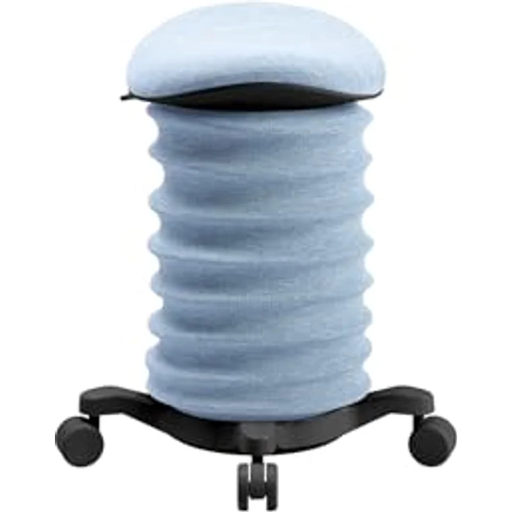 TOPSTAR Sitness 4D mit Rollen AGR-Zertifiziert Dynamischer Sitzhocker schwarz - blau, ergonomischer Bürohocker - höhenverstellbar - stärkt den Rücken - entlastet die Bandscheiben – Bild 3