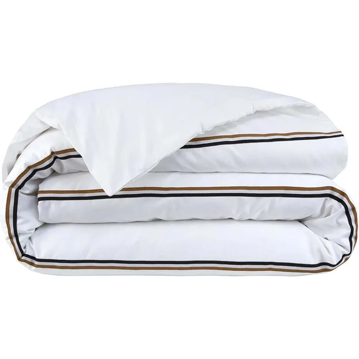 Hugo Boss Home Satin Bettwäsche Linea|135x200 cm + 40x80 cm| white