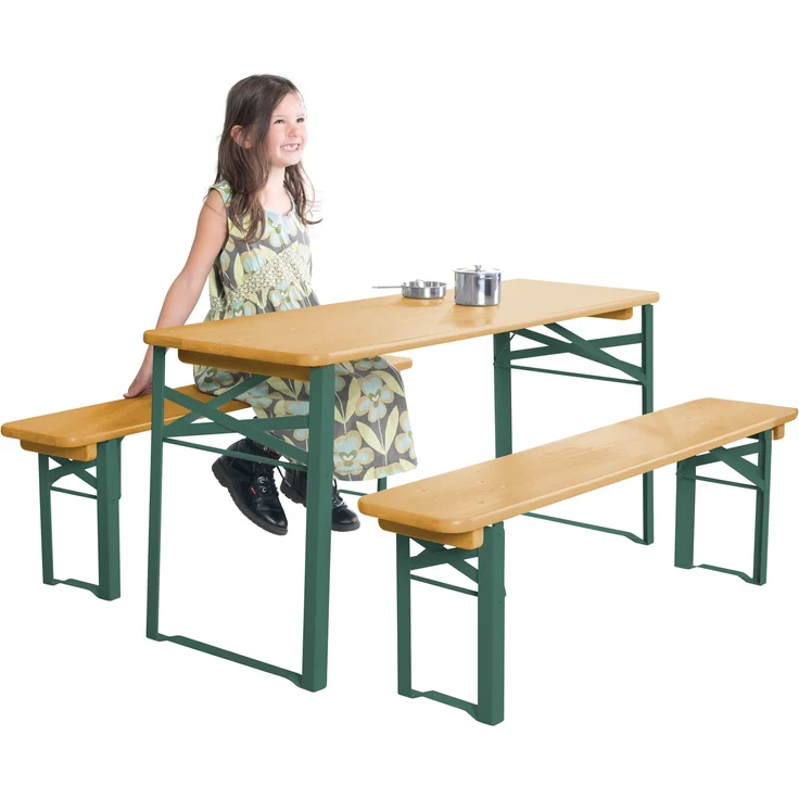 roba Party-Garnitur für Kinder aus Holz - klappbar - ab 24 Monaten - Holz - Natur – Bild 5