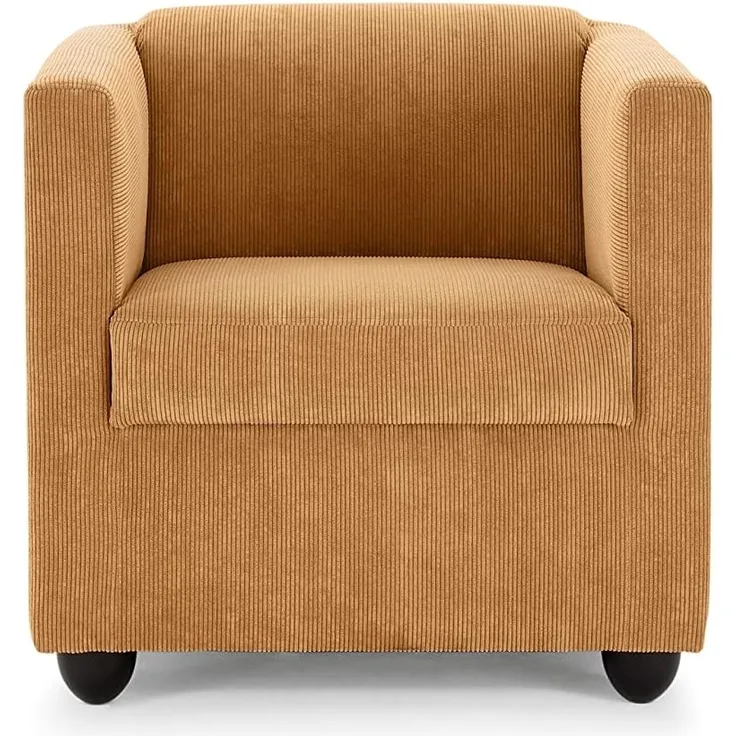 LOOKS by Wolfgang Joop Looks I Designer Sessel mit Federkern, Holzwerkstoff, pfirsich orange, 72 x 71 x 75 cm
