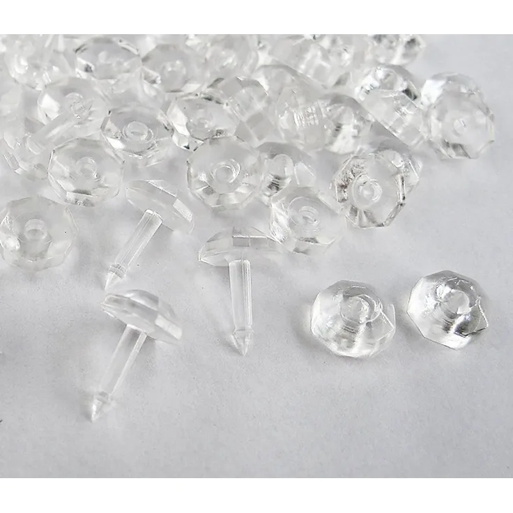 nodeko Gardinenhaken Faltenstecker für Feinstore, Gardinenstecker transparent, für leichte Gardinen, (Packung, 50-St), Nadel + Kappe, für einen gleichmäßigen Faltenwurf